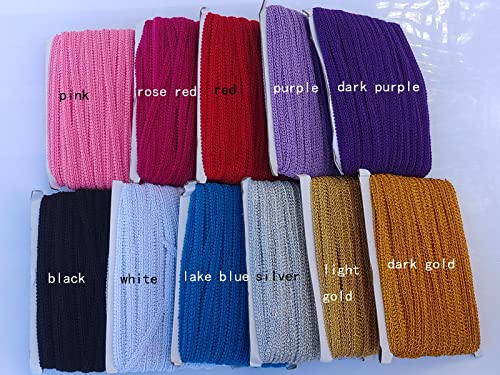 3/8 Inch Gimp Braid Trim 50 Yards For Upholstery Costume Diy Crafts (1330 Dark Gold) #TOP4