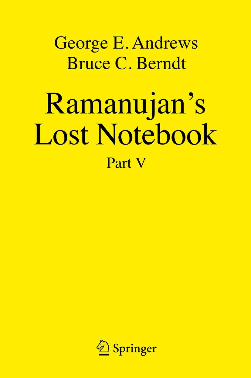 Ramanujan's Lost Notebook: Part V