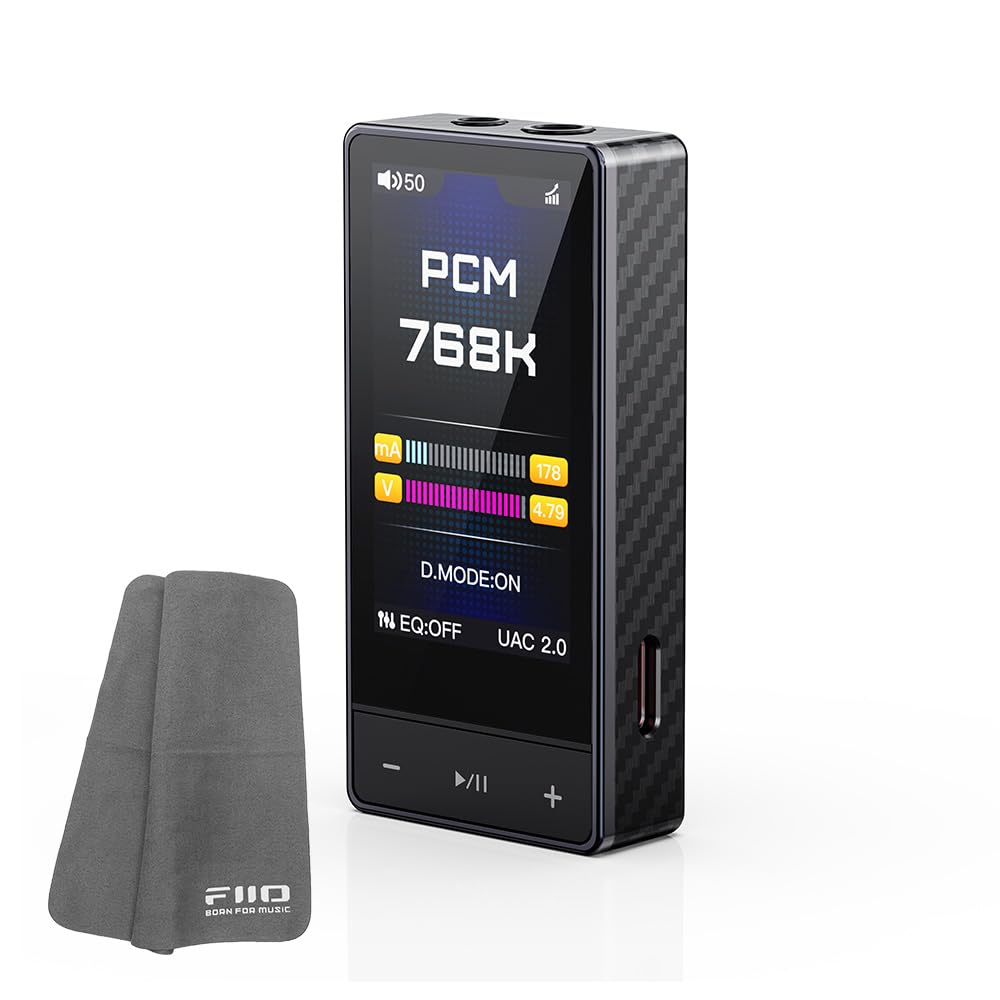 ポータブルアンプ Black FIO-KA13-Bq Amazon.co.jp: 《ロゴ入りクロスプレゼント》 FIIO ポータブル