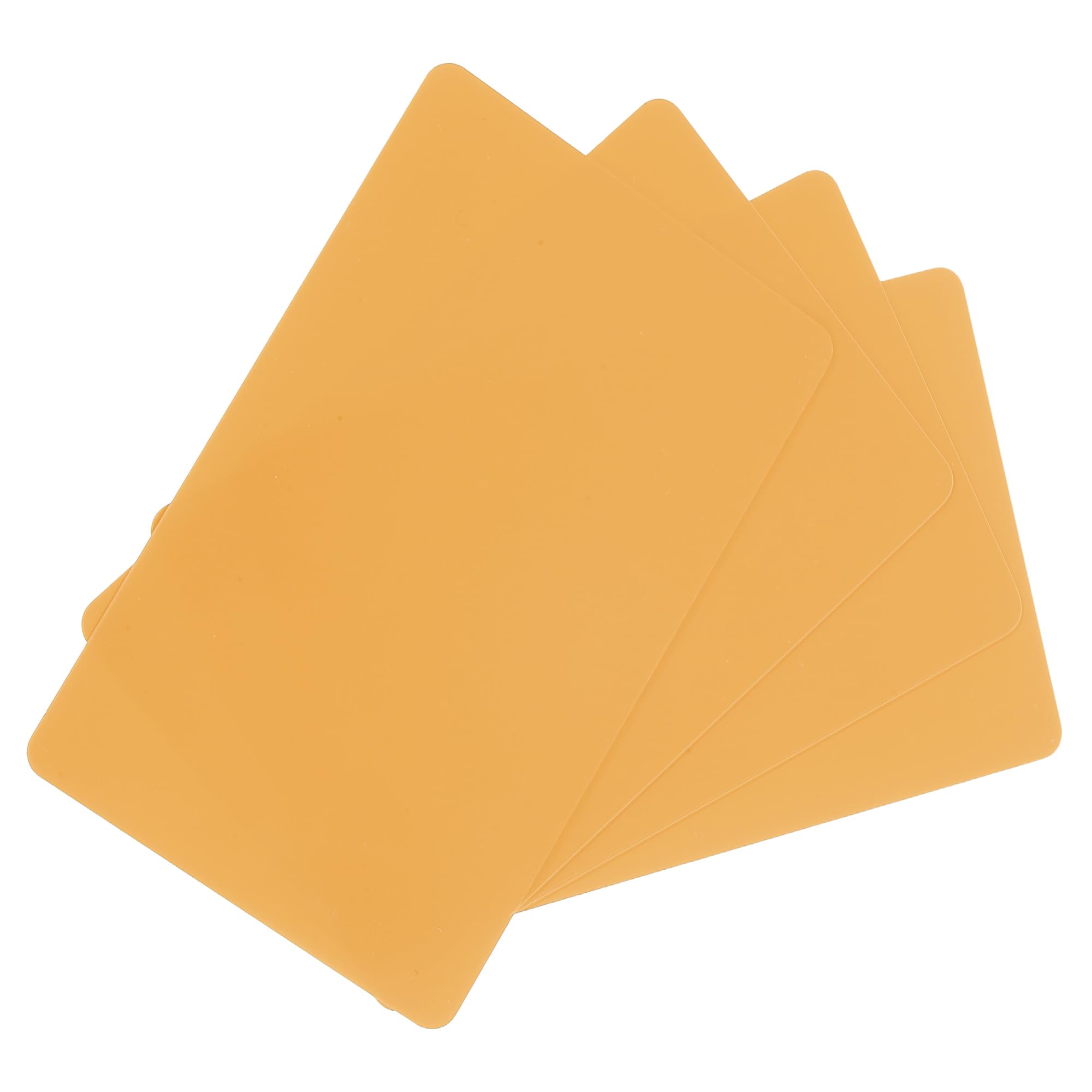 sourcing map 50 Pack Blank PVC Cards 30mil ID Cards Blank Credit Cards Plastic Cards Waterproof & Double Sided Printing for ID Badge Printer, Graphics Orange