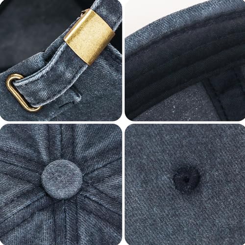 Image of Classic Vintage Style Solid Color Sailor brimless Skull hat Casual Washed Cotton Rolled Cuff Harbour Hat