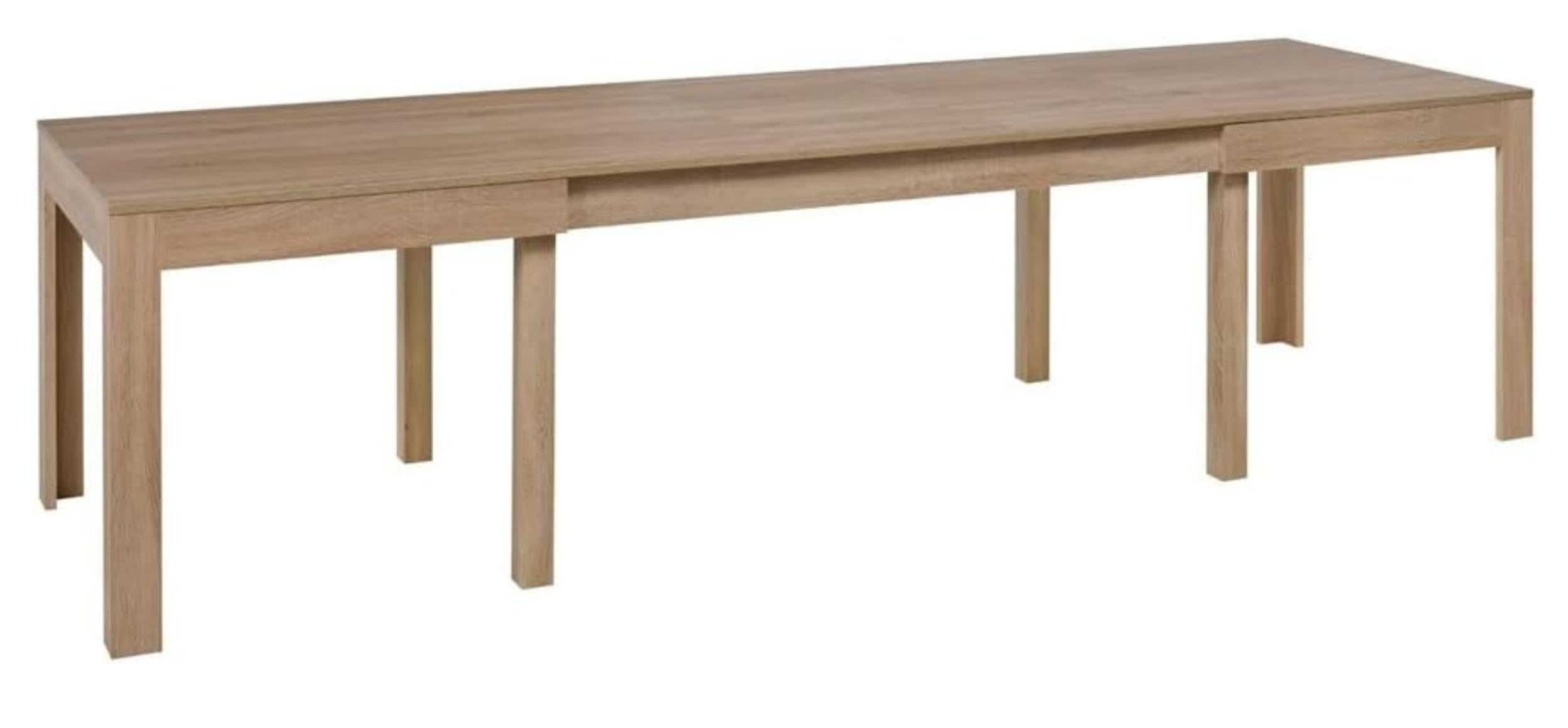 Praktisch Tisch JORD 140-260x80x76cm Esszimmer 4-10 Personen Esstisch mit ausziehbarer Tischplatte auf 260 cm ausziehbar Küchentisch Esszimmertisch Ausziehtisch Eiche Sonoma