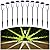 Gorrzai Solar Lights Outdoor 10 Pack Solar Pathway Lights Outdoor LED Waterproof Stainless Steel Driveway Lighting for Outdise, Yard, Walkway, Sidewalk, Garden, Lawn (Warm White)