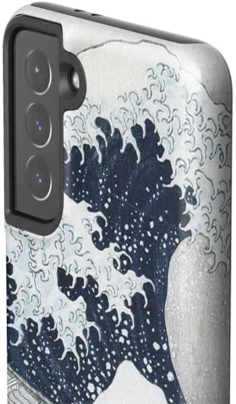 Skinit Pro Phone Case Compatible with Galaxy S21 5G - Officially Licensed The Great Wave Off Kanagawa by Hokusai Design