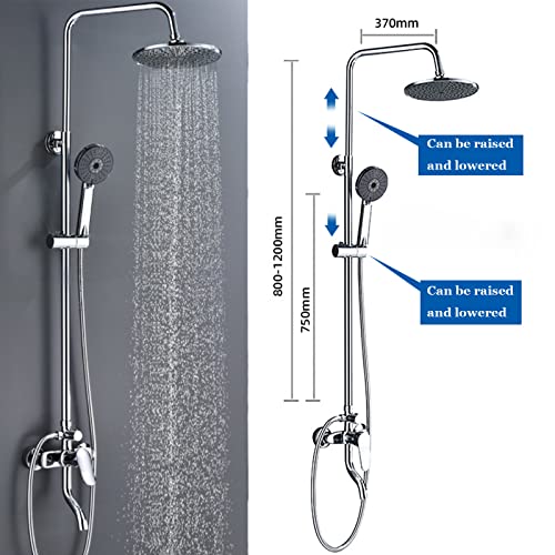 Ensemble de douche à effet pluie mitigeur monocommande robinet mural