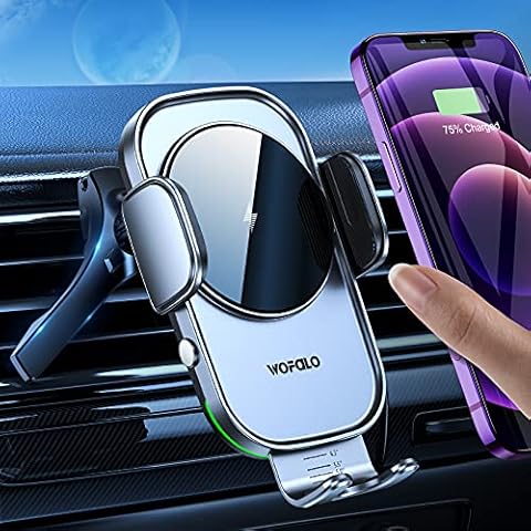 Cargador Inalámbrico Coche WOFALO Qi 15W Cover