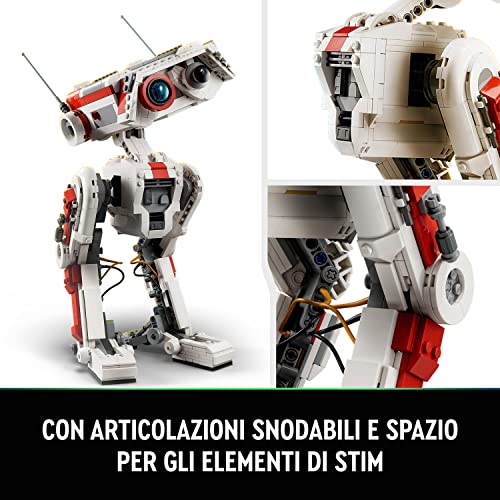 Star Wars BD-1, Figura di Droide Snodabile, Modellino da Collezione, Set dal Videogame Jedi: Fallen Order, Decorazione per Casa, Idea Regalo di Natale per Ragazzi, Ragazze e Adolescenti 75335 - Lego - Immagine 4