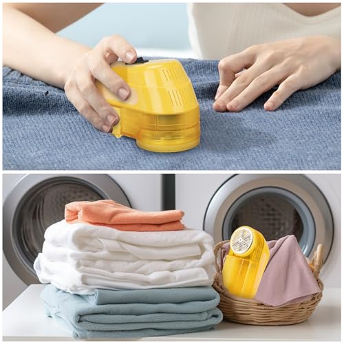 Image of Pill Remover Fabric Shaver for Clothes- 30W Power Electric Lint Remover, Industrial Sweater Pill Remover, Speed of 12000 RPM for Dry Cleaners /Clothes /Furniture /Bedding(No Charging Required)