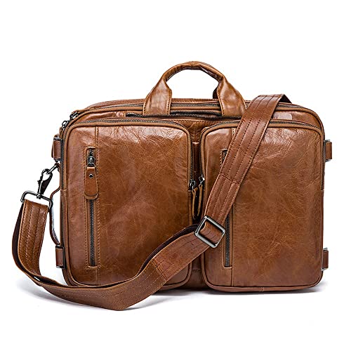Mens Crossbody Messenger Bags Men's Bag Leather Crossbody Bag Retro Shoulder Bag for Work Business