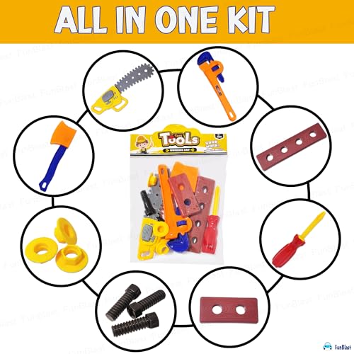 FunBlast Tool Kit Set Toy for Kids, Pretend Play Set, Pretend Play ...