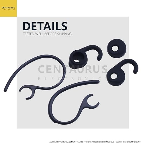 Miniatura 2 de 3 piezas de punta de gel para auriculares + 2 ganchos de oreja de repuesto para Jabra EASYCALL EASYGO Clear USA Cell Phones Parts