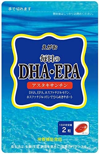 Amazon えがお 毎日の Dha Epa 1袋 1袋 62粒入り 約1ヵ月分 栄養補助食品 えがお Dha