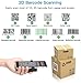 Eyoyo 2D Bluetooth Barcode Scanner, Mini Wireless Back Clip-on Phone Barcode Scanner for 1D QR PDF417 Data Matrix Code Reader, Compatible with iPhone, Android, iOS for Warehouse Library Book Inventory