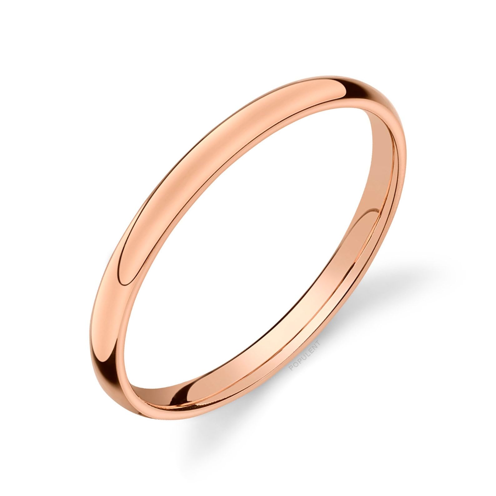 MARS CREATIONS 925 Sterling Silver Plain 2 MM Wedding Band For Women Girls Men Boys High Polish Simple Silver Ring (Rose Gold, 22) (B0CTQ7X7SL) Amazon Price History, Amazon Price Tracker