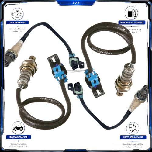 Sensores de Oxígeno Upstream y Downstream para Chevy Camaro 2013-2015 miniatura 5