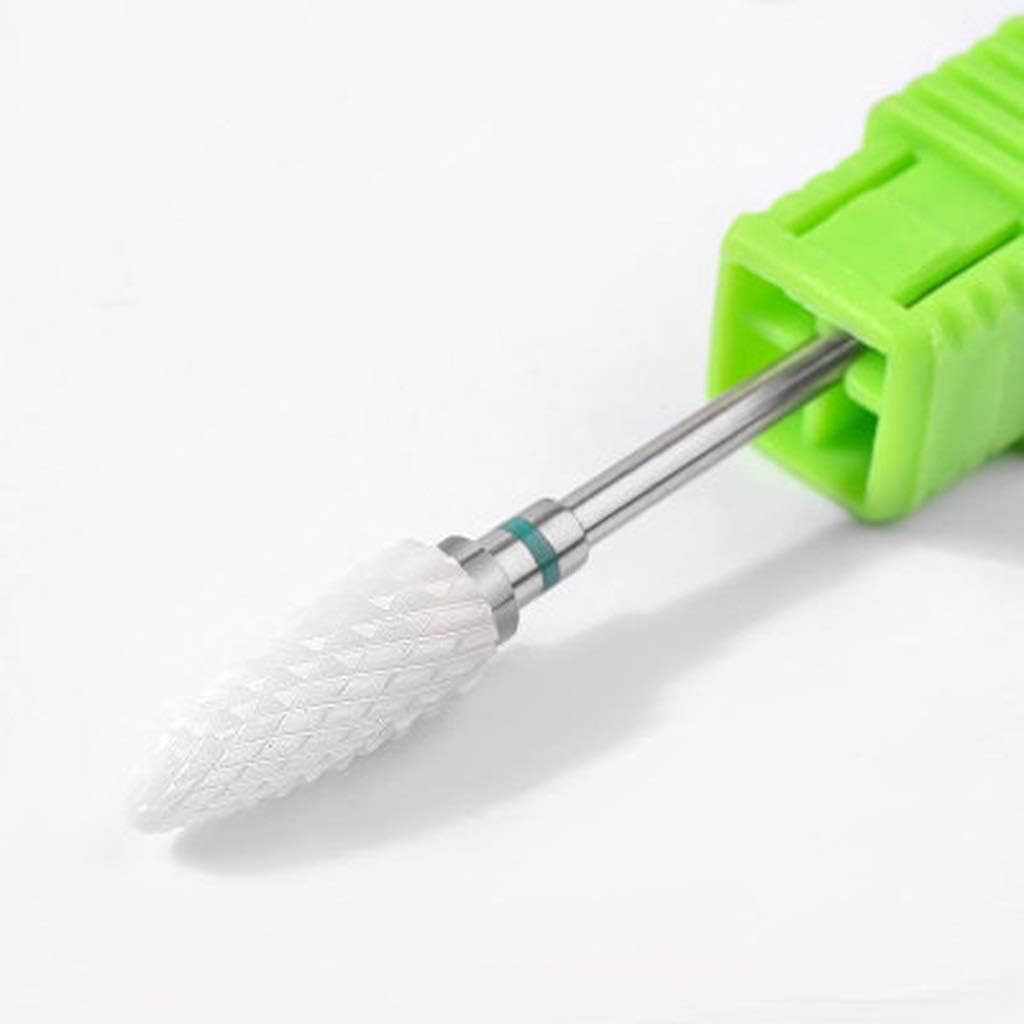Cutter for Manicure Ceramic Nail Drill Bits Manicure Machine Accessories Rotary Electric Nail Files Manicure Nail Art Tool(One Size)