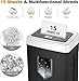 Bonsaii 15-Sheet Office Paper Shredder, 40 Mins Heavy Duty Shredder for Home Office, Crosscut Shreder with Anti-Jam System & P-4 High Security Supports CD/Credit Cards/Staple,5 Gal Pullout Bin C169-B