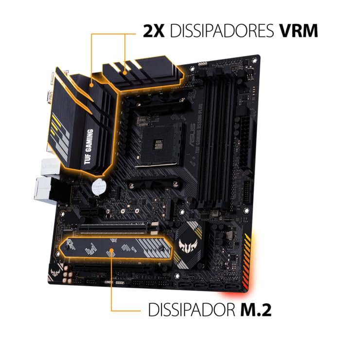 Kit Upgrade AMD Ryzen 5 5600GT Placa Mãe Asus TUF Gaming B550M