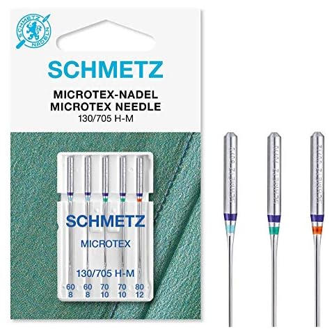 Schmetz MICROTEX Needle Range (Packs of 5) - Various Sizes (Mixed Pack Size 60 - 80 (8 - 12)) Cover