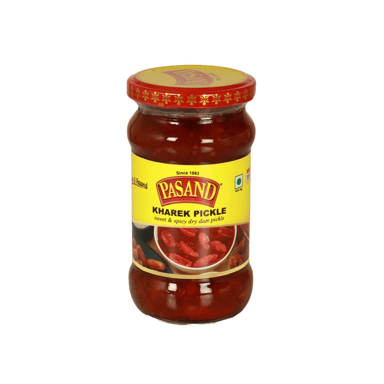 Pasand Kharek Pickle (Dried Date Pickle) | 340 Grams | Vegetarian 3