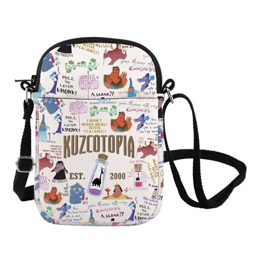 FOTAP Cartoon Movie Merchandise Movie Crossbody Bag Poison Shoulder Bag Poison Llama Gift (KUZCOTOPIA CB)