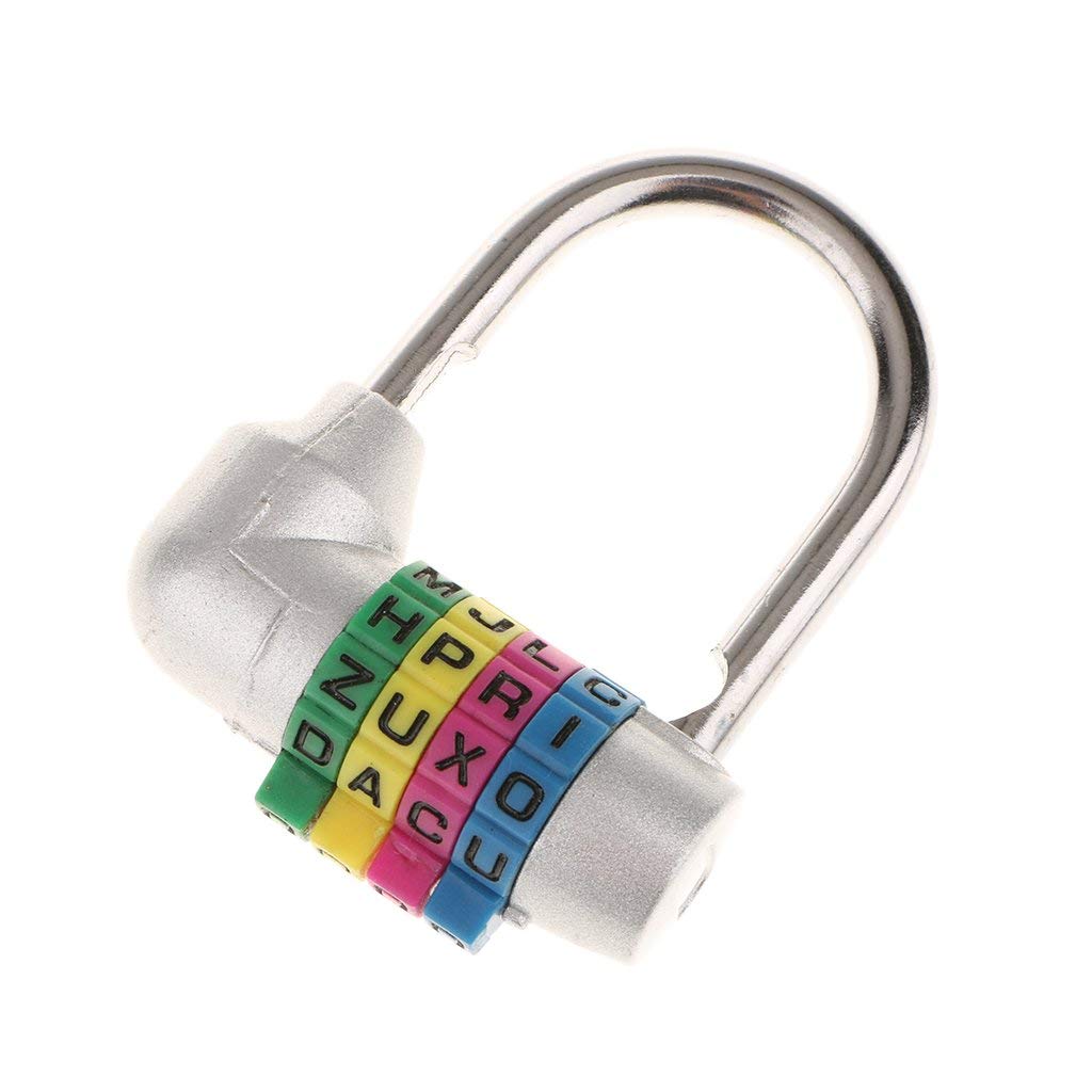 4 Letter Resettable Combination Lock for the gym locker Sports School, Locker, Gate, Toolbox, Storage Case, Hasp