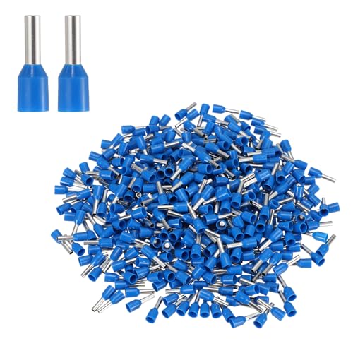 Embouts à sertir AWG14 pour sécuriser le fil toronné MECCANIXITY système de contrôle bleu 1000pcs