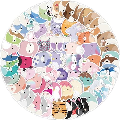 100PCS Cute Animal Stickers for Water Bottles