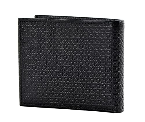 Calvin Klein Men's Genuine Leather Wallet with RFID Protection, Black, Standard, American2