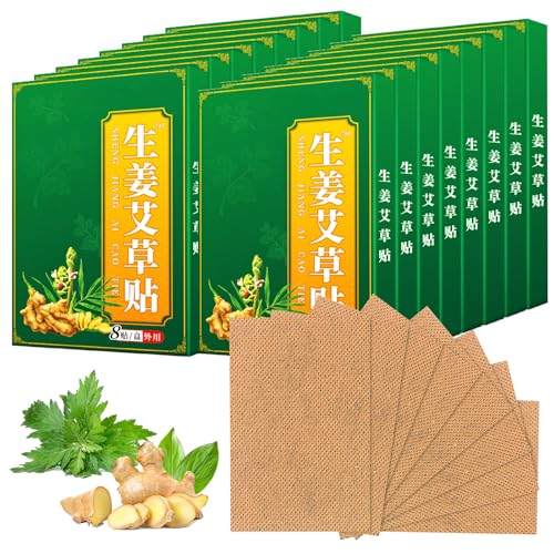 128 Piezas Parches para el Dolor de Rodilla, Parches Dolor Rodilla, Parche para Aliviar el Dolor de Ajenjo, Parche de Moxibustión para Rodillas, Espalda, Cuello, Dolores