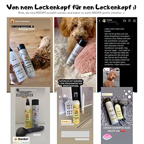 Moki Bär Leave-In-Pflege Conditioner für Hunde 200 ml I Mit wertvollem Arganöl aus Marokko I Für geschmeidiges Fell und Gute Kämmbarkeit I Made in Germany