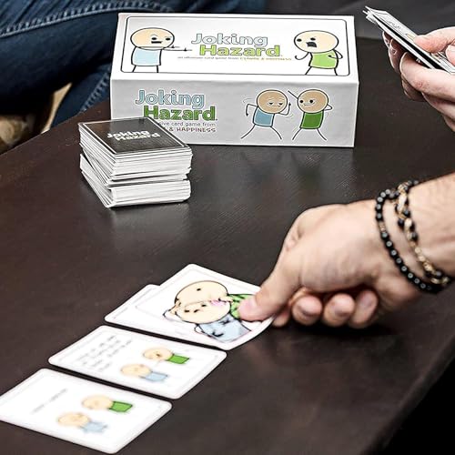 Image of Awestuffs Family Board Games for Adults and Kids - Ages 8 and up, 2 to 8 Players (Joking Hazard)