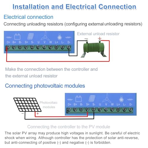 Zestaw generatora wiatru z regulatorem ładowania, pionowy generator turbiny, kontroler hybrydowy MPPT z podwójnym wejściem zasilania, wyświetlacz LCD do napięcia/prądu/p