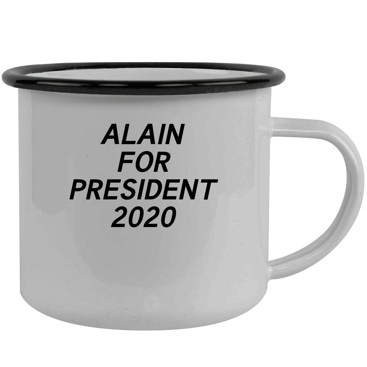 Alain For President 2020 Stainless Steel 12oz Camping Mug Black |  Desertcart Brunei