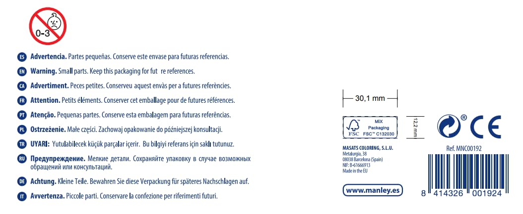 Manley MNC00002/192 - Ceras, 192 unidades