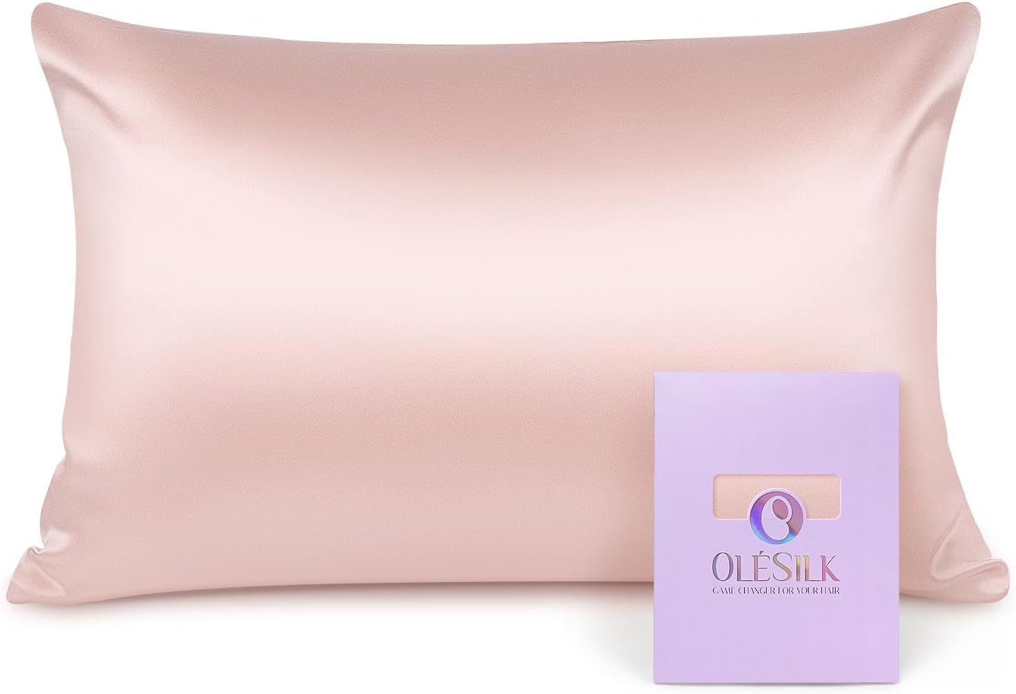 OLESILK 100 Silk Pillowcase for Hair and Skin, Both Sides 16 Momme