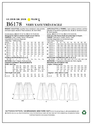 Butterick Patterns 6178 A5 - Cartamodello per