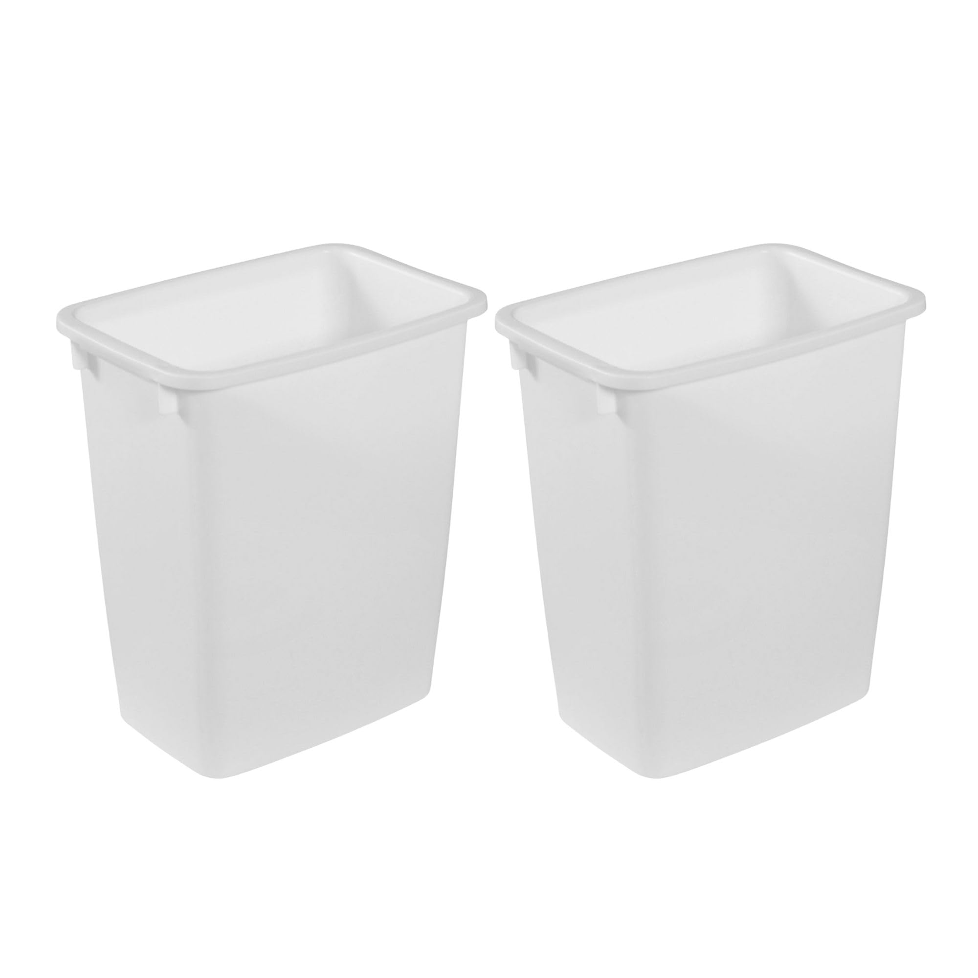 Rubbermaid 2 Pack Traditional Open Top Waste Basket Indoor Trash Bin Container for Bathrooms Kitchens and Home Office