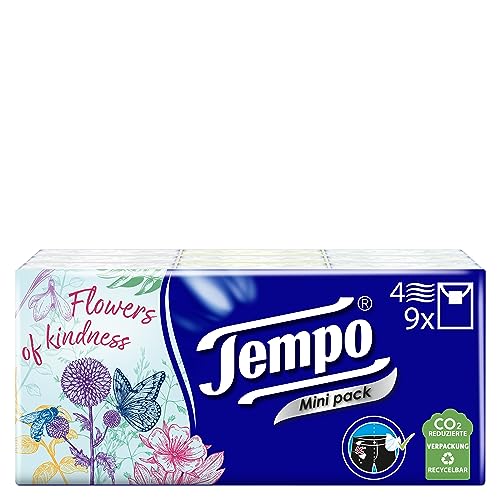 Tempo Taschentücher, Minipack, 9 x 5 Stück