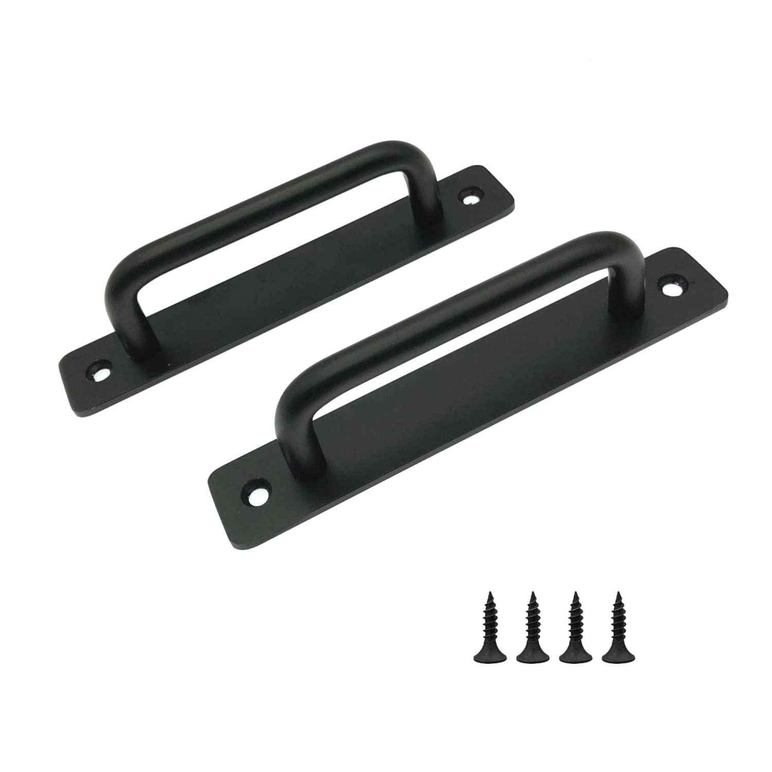 JZK 2 x Black Aluminum Alloy Kitchen Cupboard Door Handle 128mm Hole spacing
