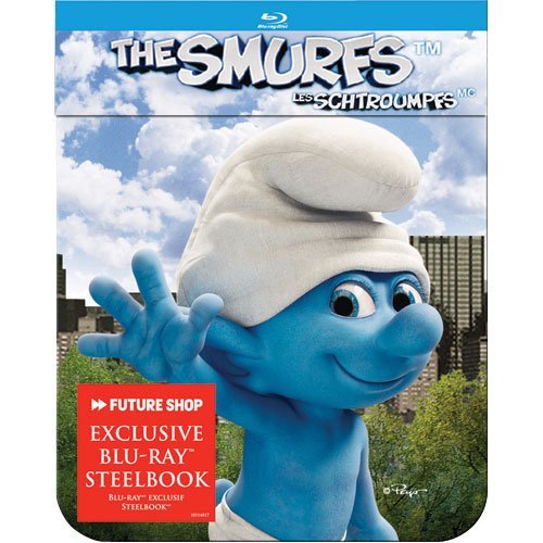 The Smurfs / The Smurfs: Christmas Carol Blu-ray SteelBook (Three-Disc Combo Blu-ray / DVD)