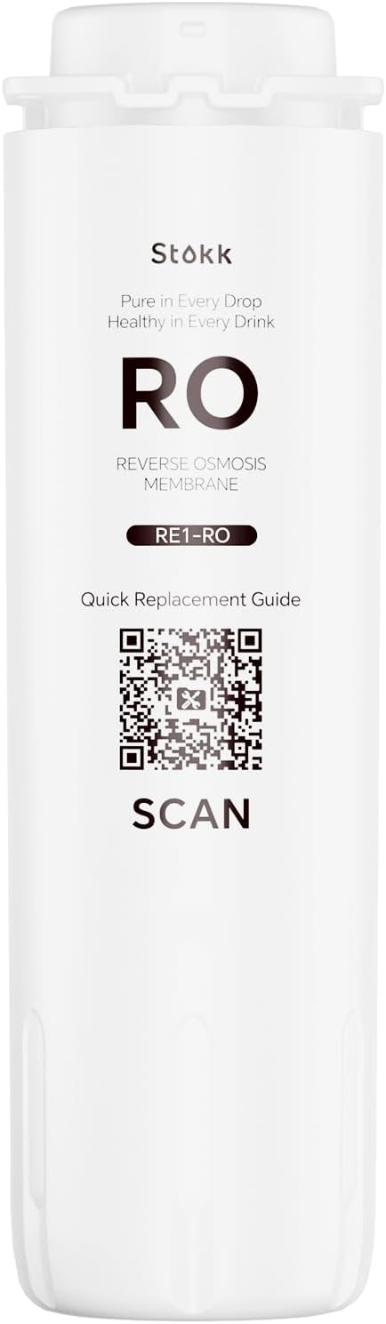 Stokk RE1-RO Filter, Replacement for E1 Countertop Reverse Osmosis Water Filter, Also Compatible with T1 Lite Model, 12-24 Month Lifetime(Not Compatible with T1 Model)