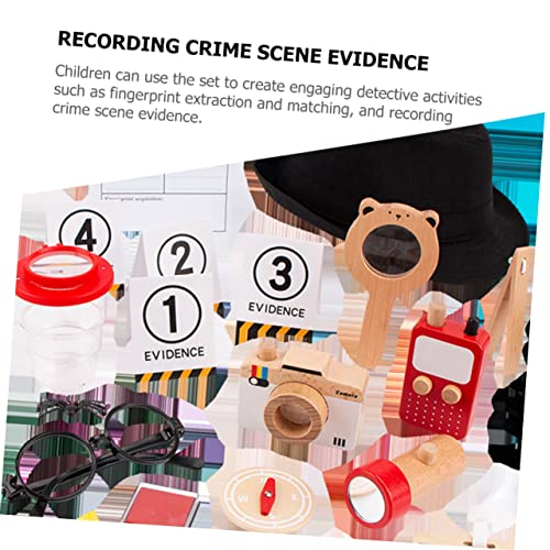 Kit de disfraz e investigadores para niños: diversión en madera Hemobllo 7