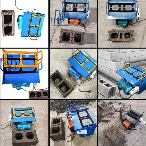 Portable Mini Electric Concrete Block Press Machine - Efficient DIY Brick Maker, 30 Bricks/Hour, 550W Motor, Fast 45s Forming - Ideal for Home & Small Projects