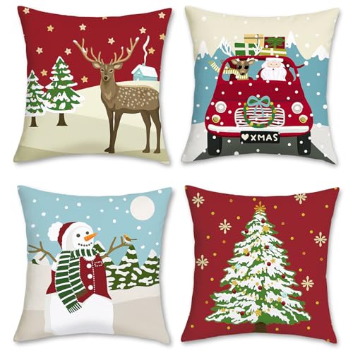 Bonhause Federe Cuscini Natalizi Renna 45x45cm