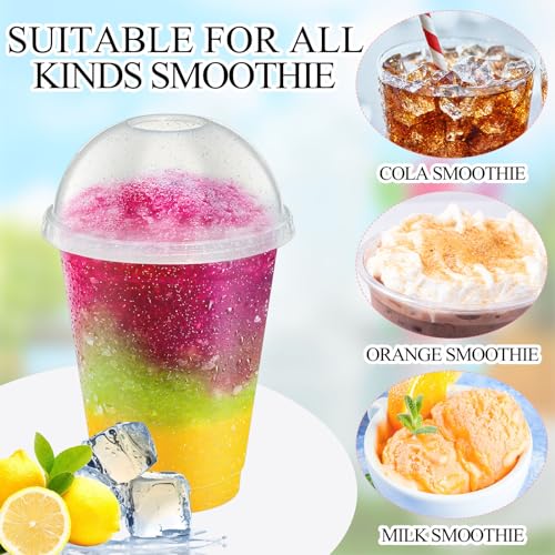 Ninehaoou Wiederverwendbare Glitzer-Kunststoffbecher mit Kuppeldeckel, abnehmbarer Löffel, Strohhalme, wiederverwendbar, für Slushy Smoothie, Halloween, Weihnachten, Erntedankfest, Partyzubehör, 6 – Bild 4