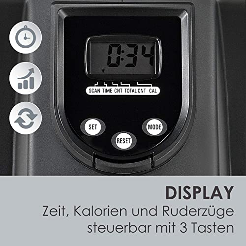 ArtSport Rudergerät Musculara — Rudermaschine klappbar für Zuhause mit Magnetbremse, 8 Widerstandsstufen & Display… – Bild 5