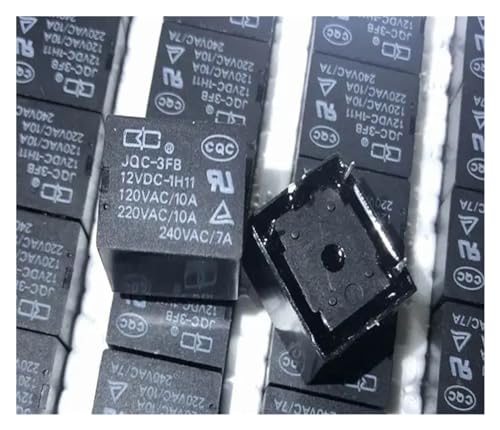 Relé JQC-3FB 12VDC-1H11 T73-1A-12V-10A conmutador de 4 pines para PCB