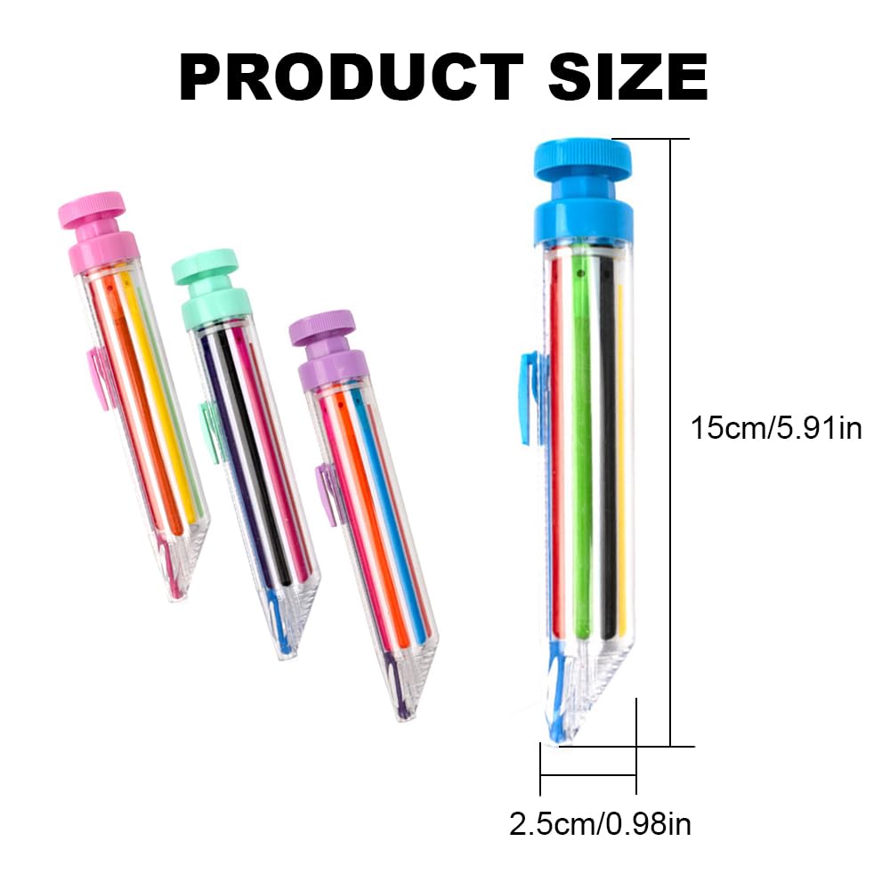 8-in-1 Retractable Rotating Crayon 15cm/5.91in Push Style Colored Graffiti Pens Painting Pencil Tool for Artists DIY Art Writing Drawing (4PCS, Green)