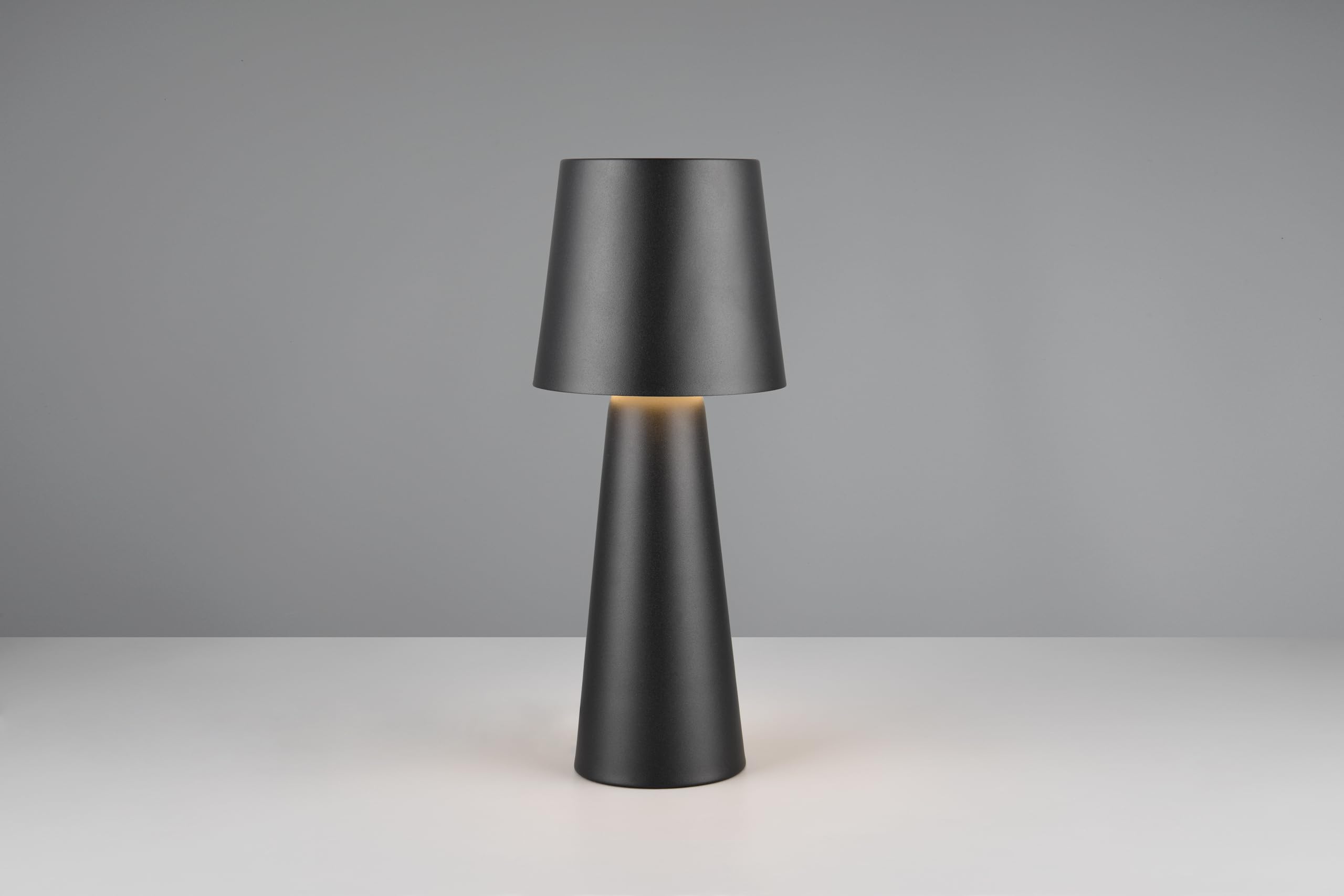 Trio Leuchten Lámpara de Mesa NUBIAN 562900132, Metal Negro Mate, exc. 1x E27